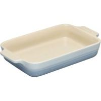 le creuset stoneware rectangular dish 26 x 17cm teal