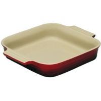 le creuset stoneware square dish cerise 23 cm