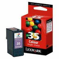 lexmark no 35 print cartridge high yield 1 x colour cyan magenta yello ...