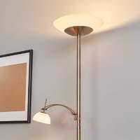 LED uplighter Raiko antique brass, reading lamp