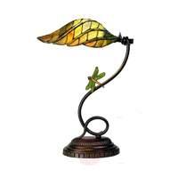 leaf aesthetic table lamp in the tiffany style