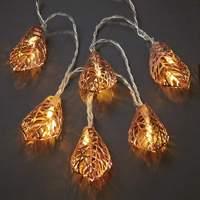 LED string lights, 3D metal sheets, 10 bulbs