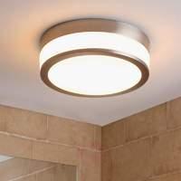 LED bathroom ceiling lamp Flavi, matt nickel