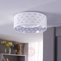 LED ceiling light Jorunn in white, silver inside