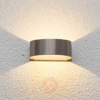 LED outdoor wall light Venja in semicircular form