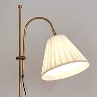 Leilan floor lamp with a fabric lampshade