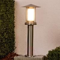 LED pillar light Swantje, stainless steel