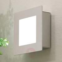 LED wall lamp MIRTEL stainless steel/warm white