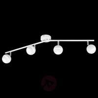 LED ceiling light Groove, 4-bulb, white