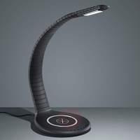 LED table lamp Miami with mobile charging surface