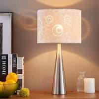 Lenna  fabric table lamp with velvet lampshade