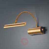 LED picture light Curtis in antique brass, dimmer