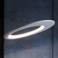 LED designer hanging light Ecliptic in white 65 cm