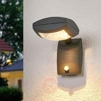 LED outdoor spotlight Levio in dark grey
