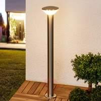LED path light Tiga with a stainless steel frame