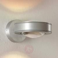 LED aluminium wall light Vio, dimmable 2-bulb