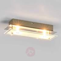 Levy - glass LED ceiling lamp with G9 lamps