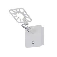 led 1 lamp square head white wall light