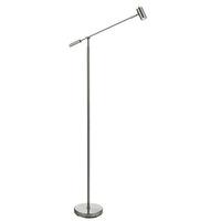 LED Satin Nickel Floor Lamp With Adjustable Arm