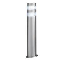 led satin silver outdoor post lamp