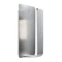 LED Wall Light Satin Silver Finish With Polycarbonate Lens