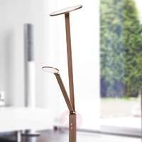 LED floor lamp Ayana, 2-light, with 4-level dimmer