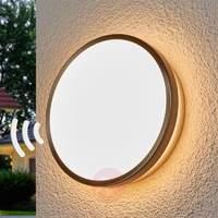 LED outdoor wall lamp Noxlite Circular with sensor
