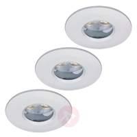 LED recessed spotlight MATHIS in a 3-piece set