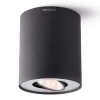 led surface mounted spotlight pillar black