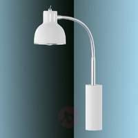 LED wall lamp Duett with switch, white