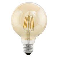 LED Filament Vintage Amber Large Globe Shape Lamp 4 watt