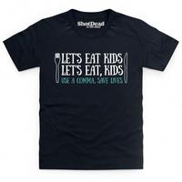 lets eat kids kids t shirt