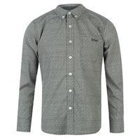 Lee Cooper Long Sleeve All Over Pattern Textile Shirt Boys