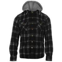 lee cooper hooded fleece shirt junior