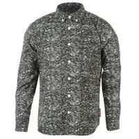 lee cooper long sleeve all over pattern textile shirt boys