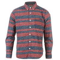 lee cooper long sleeve all over pattern textile shirt boys