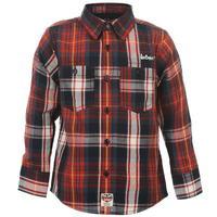 lee cooper long sleeve check infants shirt