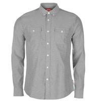 lee cooper long sleeved oxford shirt junior boys