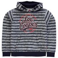 Lee Cooper Textured AOP Over The Head Hoody Junior Boys