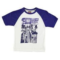 Lee Cooper Raglan Print T Shirt Junior Boys