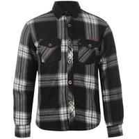 Lee Cooper Lined Fleece Shirt Junior Boys