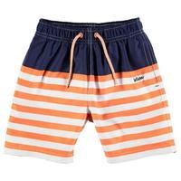 lee cooper striped swimming shorts infant boys