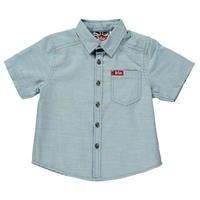 lee cooper short sleeve denim shirt infant boys