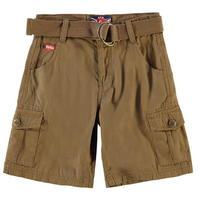 Lee Cooper Belt Cargo Shorts Junior Boys