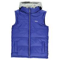 Lee Cooper Sweat Hooded Gilet Junior Boys