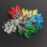 LED5MM Red, Green, Blue And Yellow Light-Emitting Diodes 10 Each, Total 50Pcs