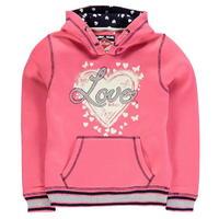 Lee Cooper Glitzy Over the Head Hoody Junior Girls