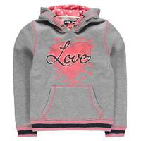 Lee Cooper Glitzy Over the Head Hoody Junior Girls