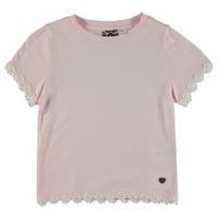 Lee Cooper Lace Trim T Shirt Infant Girls