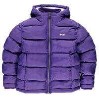 Lee Cooper Two Zip Bubble Jacket Junior Girls